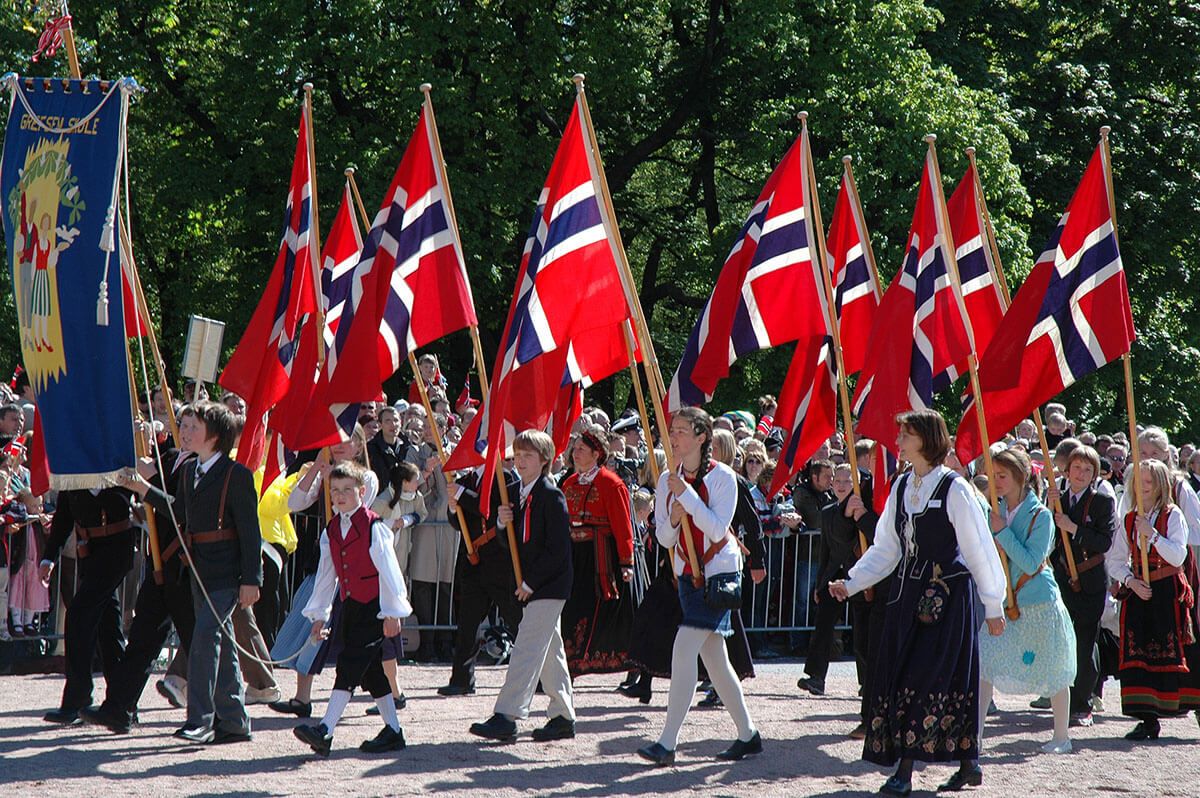 A Norwegian parade.