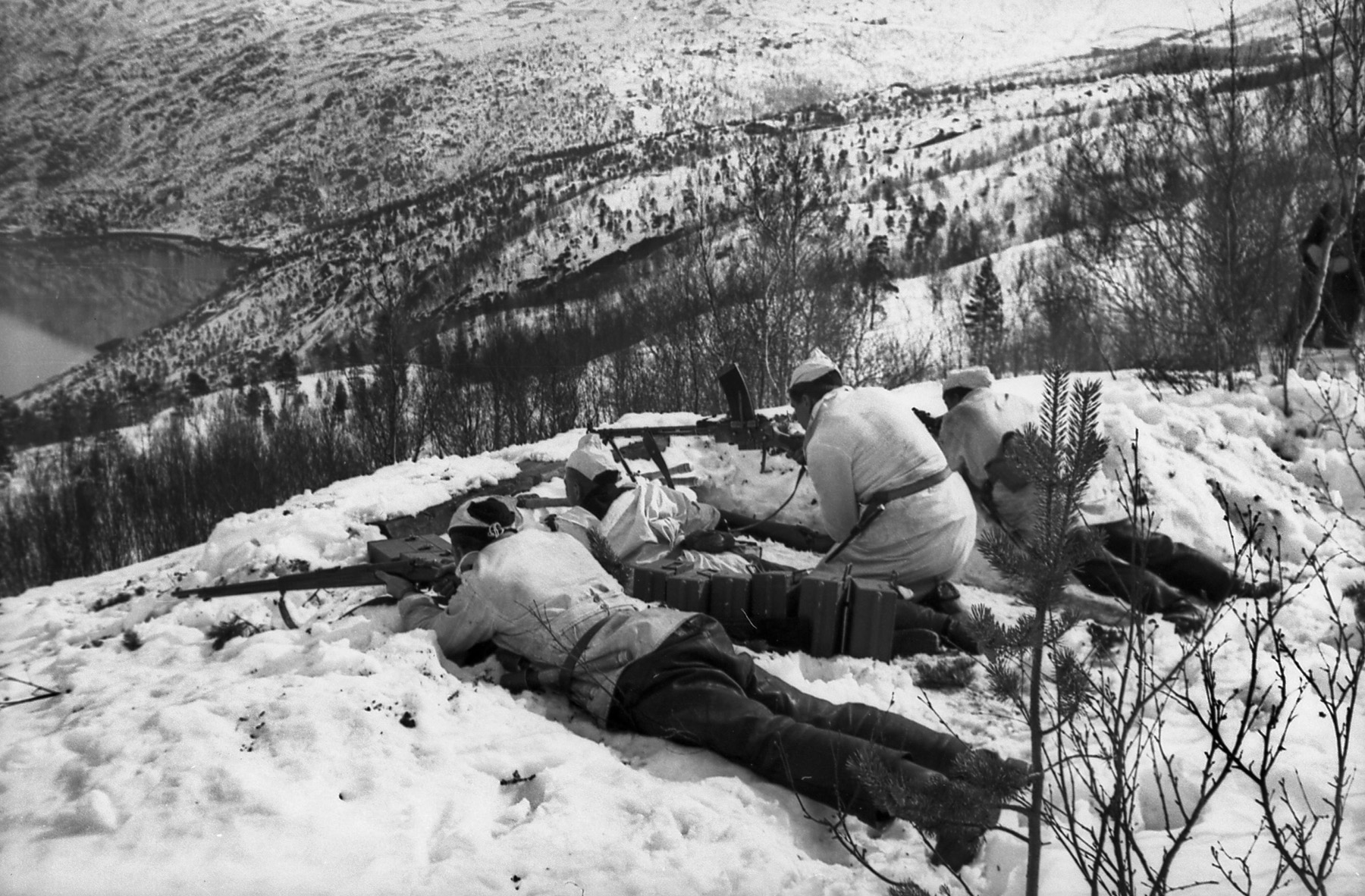 German military attempting to occupy and control Norway.